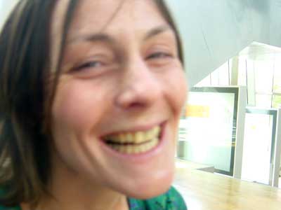 Sonja Hafenmayer - vor der Materialausgabe 2007